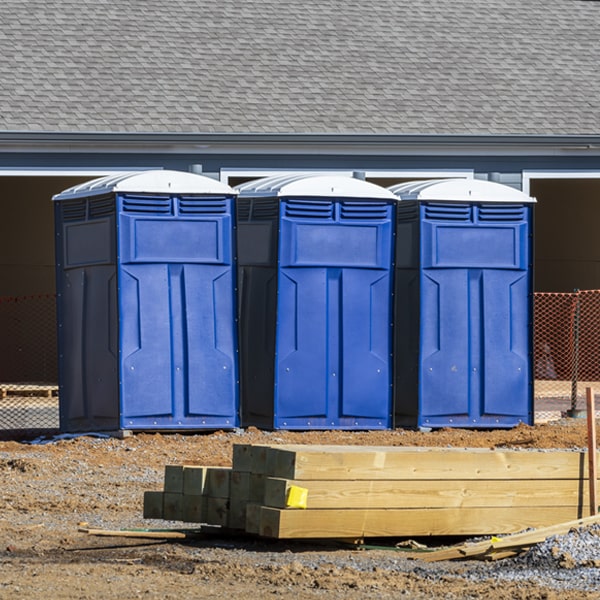 how can i report damages or issues with the porta potties during my rental period in Parker FL